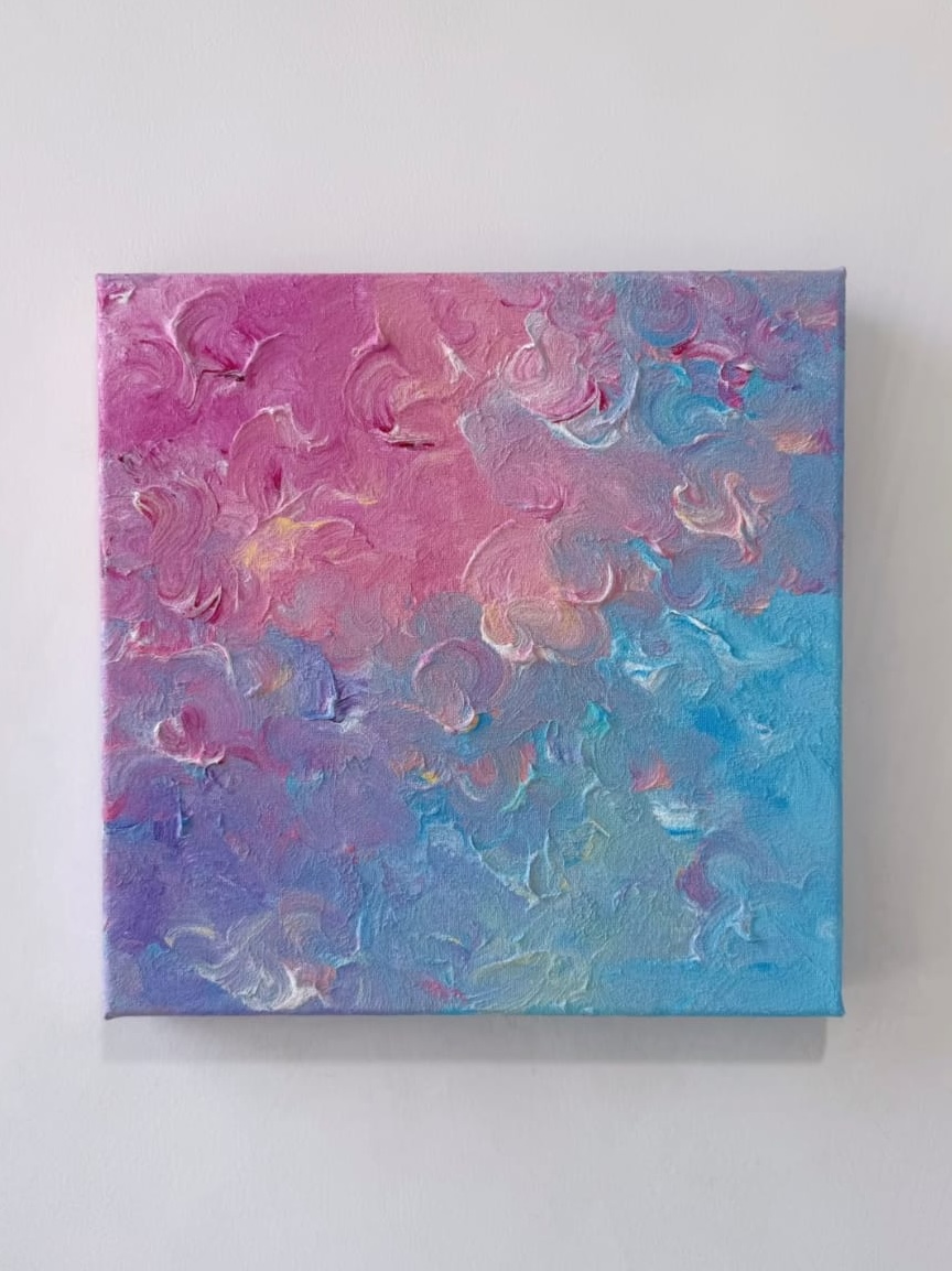 Abstraktes Malen mit Acrylfarben: Florale Träume